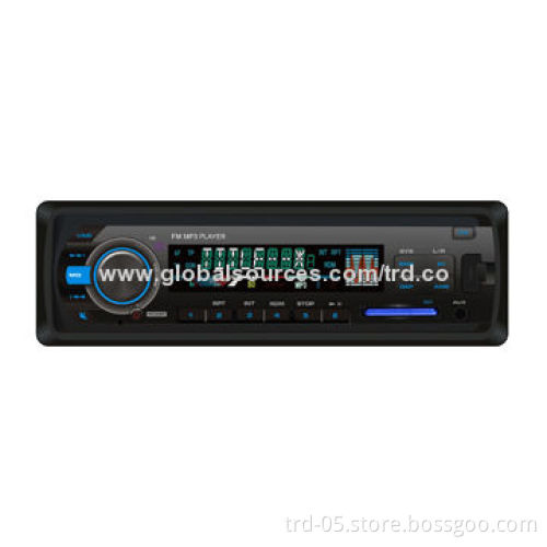 One Din Deckless Car MP3/FM Radio Player with LCD Display, Stereo, Supports USB/SD Card